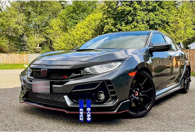 x xotic tech Tow Strap JDM Sports Blue Racing Tow Strap Car Modification Decorative Trailer Belt Personalized with Chinese Slogan Fit for Rear Front Bumper (Good Luck/Safe Trip Wherever You go)