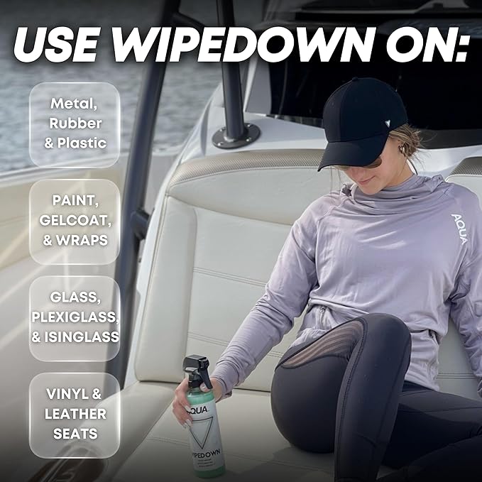 WIPEDOWN Ceramic Quick Detailer & Waterless Car Wash Spray | Clean, Shine, Protect | Car Truck Boat RV Motorcycle Marine | Hydrophobic Coating | UV Protection | Gloss Shine | USA Made