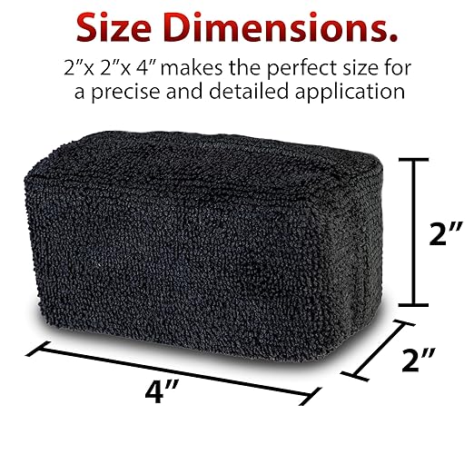 Adam's Polishes Premium Ceramic Coating Resistant Applicators (2-Pack) All Purpose Car Detailing Applicator Sponge | Use with Ceramic Coating for Cars, Wax | Efficient Application, No Wasted Product
