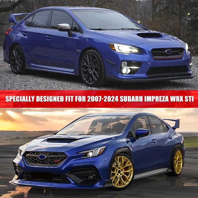 Waterproof Car Covers Replace for 2007-2024 Subaru Impreza WRX Sti, 6 Layers All Weather Custom-fit Car Cover with Zipper Door & 18 Ponit Windproof Bands for Snow Rain Dust Hail Protection