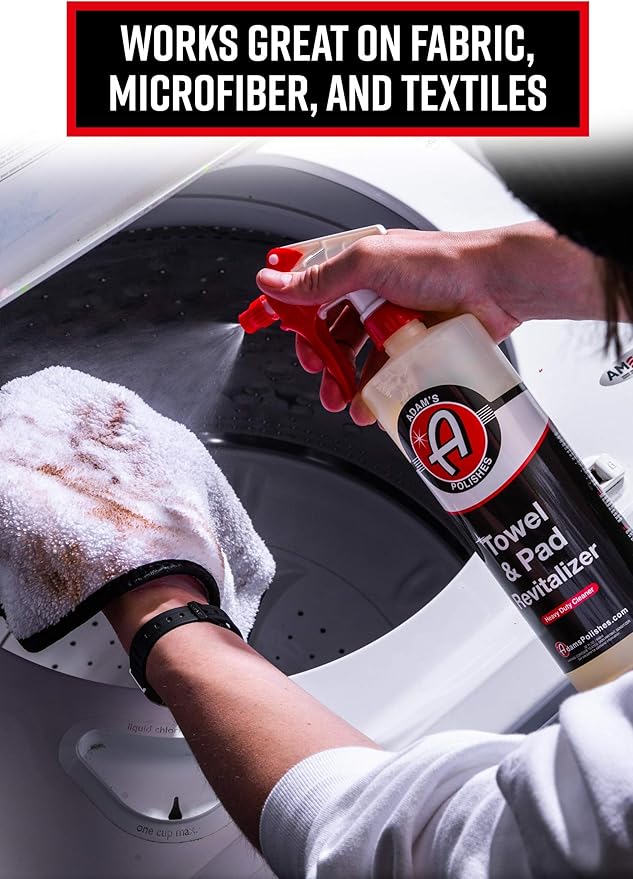 Adam's Polishes Microfiber Towel & Pad Cleaner - Keep Your Detailing Cloths, Applicators, & Pads Bright and Soft to Ensure a Scratch Free Surface - Tough on Grime, Gentle on Microfiber & Pads