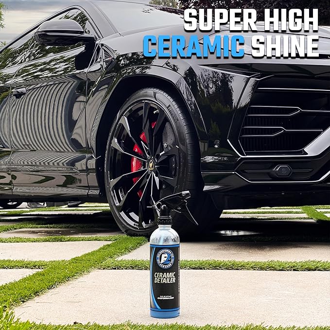ExoForma Ceramic Detailer - SiO2 Ceramic Spray Wax Sealant, Delivers High Gloss, Superior Durable Protection & Hydrophobic Action - Extends Coating Lifespan - For Cars, Boats, ATVs & RVs, 16 oz