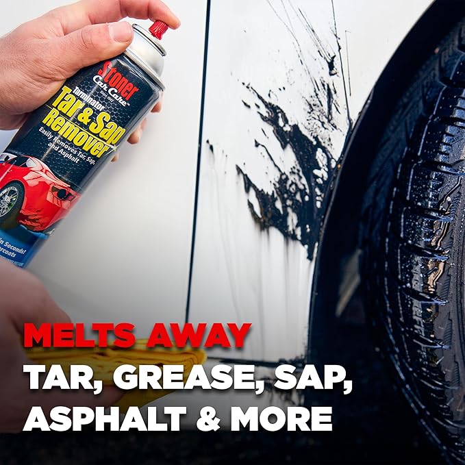 Stoner Car Care 91154-4PK Tarminator Tar, Sap, and Asphalt Remover – Fast Acting Tar and Sap Remover for Cars – Clear Coat Safe Auto Cleaner for Paint, Chrome and Wheels – 10 oz (Pack of 4)