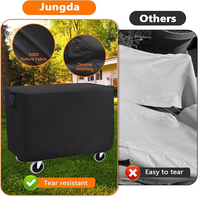 Rolling Tool Cart Cover 36 Inch, Waterproof Utility Cart Cover for 32" x 18" Mobile Multipurpose Utility Cart Service Cart Cover - 36 X 18 X 33 Inch
