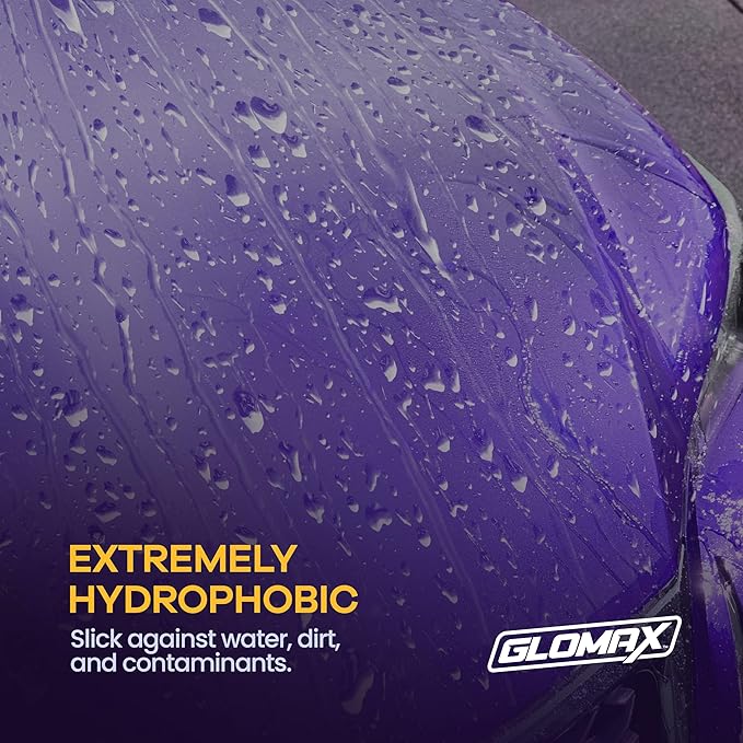 Premium Ceramic Coating for Cars with UV Protection (16 oz) – Extremely Hydrophobic & Slick Car Wax Spray, Long-Lasting, Quick & Easy Application, Maximum Gloss & Shine.