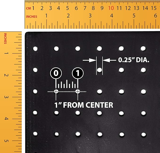 Azar Displays 701414-BLK-4B32 Rotating Countertop Display Kit with Peg Hooks Included, Pegboard Spinner Organizer, Jewelry Organizer Retail Display Necklace Holder Craft Storage,Black 14"x14"x20"