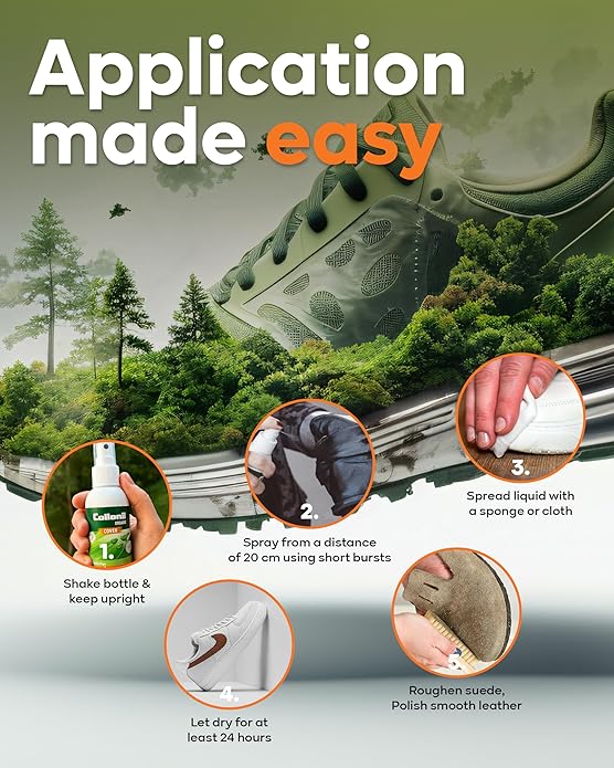 Collonil Organic Protect & Care XL 6.76 Fl Oz – Sustainable Protection & Care for Leather & Textiles, Protects Against Dirt, dust & Moisture with Natural Ingredients - Made in Germany