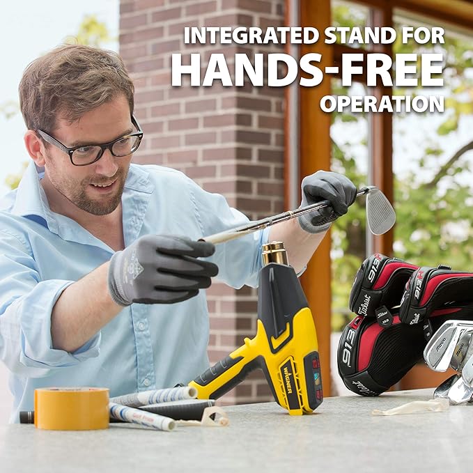 Wagner Spraytech 0503063 FURNO 500 Variable Temp Heat Gun, 2 Nozzles & 12 Temperature Settings Ranging 150°F-1200°F, Electric Heat Gun for Paint Removal, Bending PVC, Crafts and More