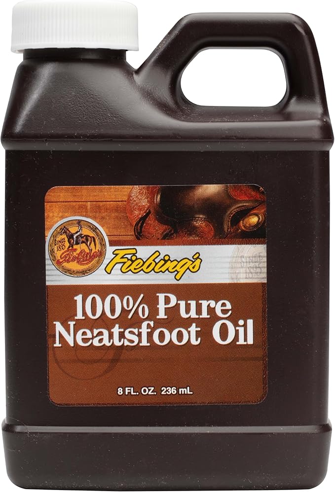Fiebing's 100% Pure Neatsfoot Oil - Natural Leather Preservative - 8 Fl Oz