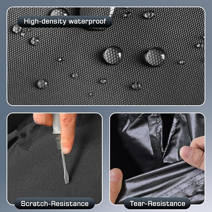 Waterproof Car Cover for 2011-2025 VW Jetta, All Weather Sedan Outdoor Sun UV Rain Dust Snow Wind Protection Cover for Automobiles with Zipper Door & Windproof Bands (Black)
