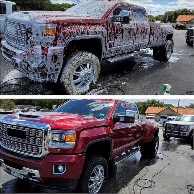 Wash Chems Pro 50 Touchless One Step Car Wash Detergent Soap Concentrate No Brushing, Commercial Grade Professional Auto Foam Cleaner Also Great for Trucks & Tractors