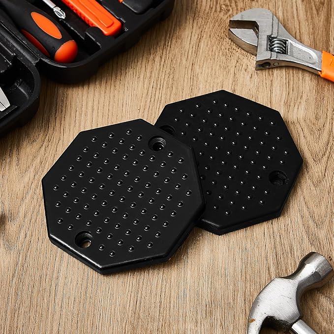 4 Pack Universal Octagon Heavy Duty Rubber Lifting Arm Pads Car Lift Accessories for Auto Lift Hoist Spareparts, Floor Jack Rubber Pad, 115 x 10mm(4.53'' x 0.39'')