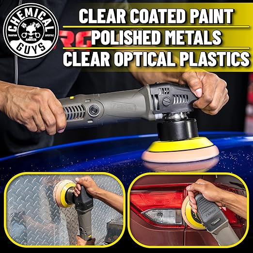 Chemical Guys TORQX Dual-Action Random Orbital Polisher Detailing Kit – 13-Piece Kit With Arsenal Range Bag, Pads, Accessories for Paint Correction, Premium Buffer