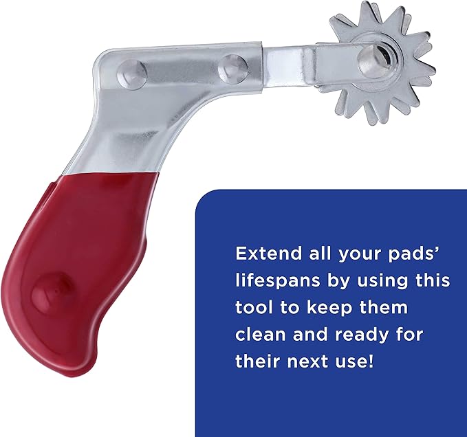 TCP Global Polishing and Buffing Pad Cleaning Spur Tool for Revitalizing Polisher Compound Pads and Bonnets