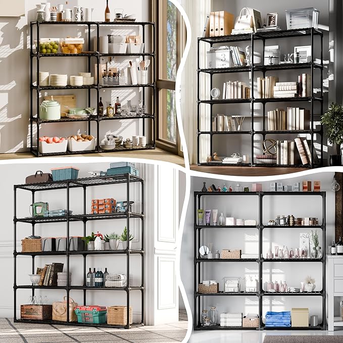 ALTLER 5x2-Shelf Shelving Unit Heavy Duty Standing Storage Shelf Units for Laundry Bathroom Kitchen Pantry Closet