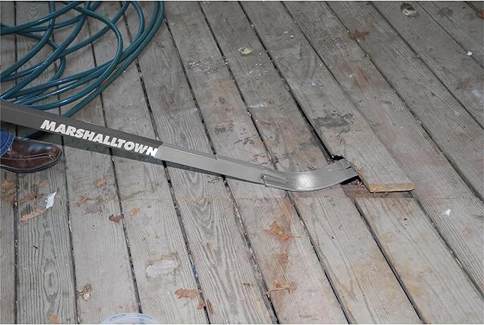 MARSHALLTOWN Monster Pry Bar 56 Inch Long All Steel Construction, Made in the USA, Designed for Concrete, Demolition, Crowbaring, 16595