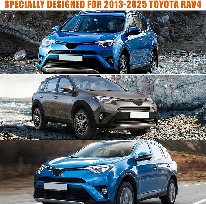 Car Covers Waterproof All Weather Replace for 2013-2025 Toyota RAV4, 6 Layers Custom-Fit Outdoor Full Car Covers with Zipper Door for Snow Rain Dust Hail Protection (Rav4)