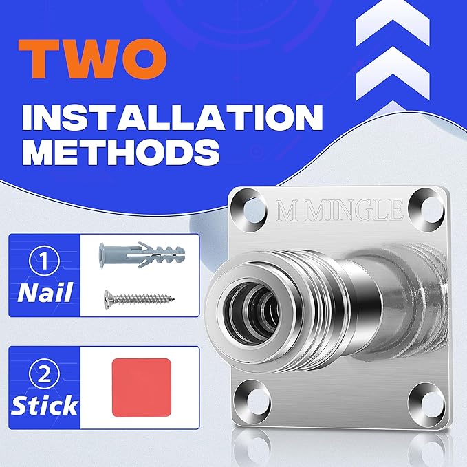 M MINGLE Automatic Foam Cannon Holder, Foam Cannon Wall Mount with 1/4" Quick Connect - 4 Pack