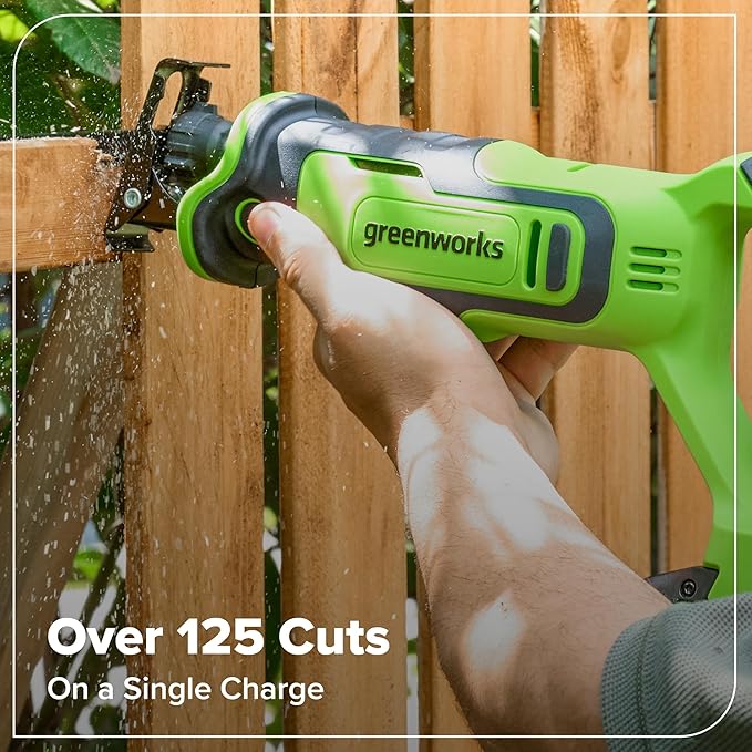 Greenworks 24V Brushless 10PC TOOL, Drill+Impact Driver+Circular Saw+Recip Saw+Jig Saw+Sander+Light+Multi-Tool+Nailer+Grinder (2) 4.0Ah+2.0Ah Batteries (24,000mAh PB) USB-C Charger, High Efficiency
