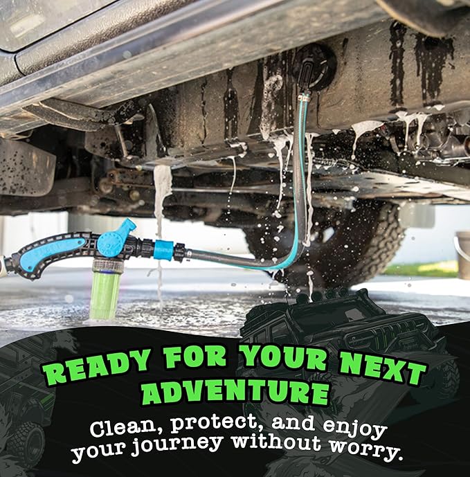 Salty Captain Chassis Flush 33.8oz | Undercarriage Cleaner & Salt Neutralizer | Prevents Rust & Corrosion on 4WD, ATV, Trailers & Off-Road Vehicles | Protective Underbody Wash