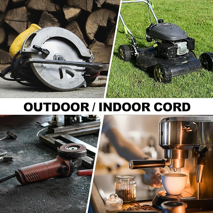 EP 75FT Green Outdoor Extension Cord, 16/3 SJTW Heavy Duty Waterproof, 3 Prong Grounded Plug, 13A 1625W 16AWG, Cold-Resistant Flexible Power Cable for Garden, Home, Christmas Lights