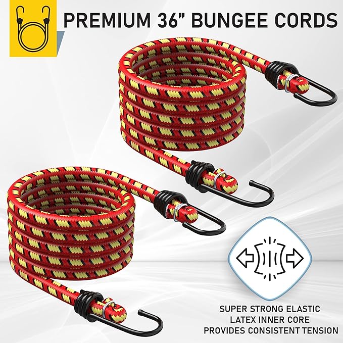 AUGO Ratchet Straps Heavy Duty 4 Pack -15 FT - 2200 LB Break Strength – with Safety Lock S Hooks - Cargo Straps for Moving, Appliances, Motorcycle – Soft Loop Tie Downs