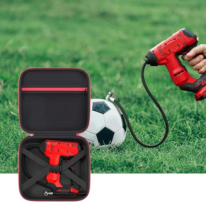 Tool Case for CRAFTSMAN V20 Cordless Tire Inflator Portable Air Compressor Pump, Digital Gauge & Bare Holder, CMCE521B Battery Powered Ball/Bicycle/Vehicle High-Pressure Pump Bag -Box Only