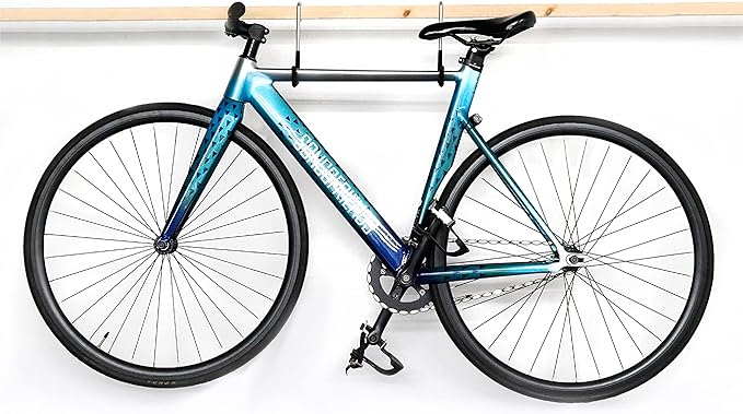 POETISKE Rafter Hanger Hook, Large S Hooks for Hanging, Ladder Hanger, Bike Hooks, Garage Storage Organizer, Black 8PC