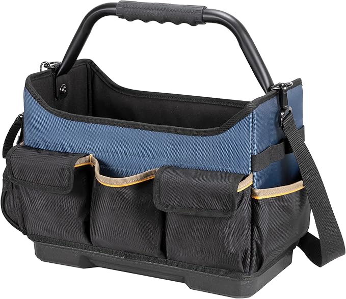 CLC Work Gear PB1580 15" Molded Base Open-Top Toolbox, Black