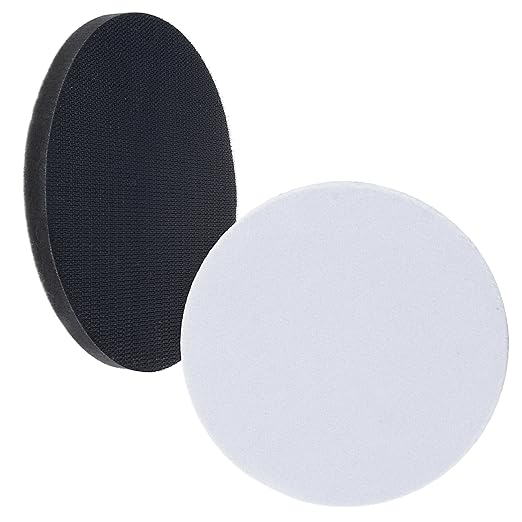 Dura-Gold Pro Series 6" x 10mm Soft Density Interface Sanding Pad, 2 Pack - Hook & Loop Foam Protection Cushion, Used Between Sander Discs, Polisher Polishing Pads & Backing Pads - Auto Detailing