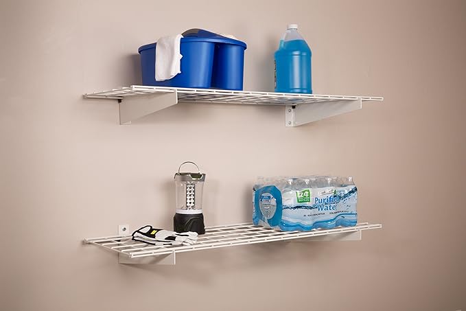 HyLoft Steel Wall Shelves and Storage Racks for Garage (45-Inch X 15-Inch) and (36-Inch X 18-Inch)