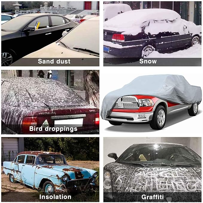 Leader Accessories Xtreme Guard Pick up Truck Car Covers for Automobiles All-Weather Waterproof, Breathable Full-Exterior Covers for Indoor and Outdoor Use, Fits Trucks 211"-240"