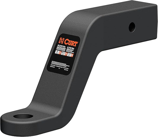 CURT 45459 Commercial Duty Forged Trailer Hitch Ball Mount, 2-1/2-Inch Receiver, 20,000 lbs, 1-1/4-Inch Hole, 6-Inch Drop, 4-1/2-Inch Rise
