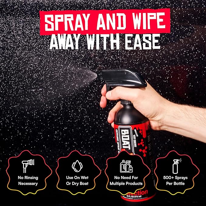 Boat Juice Protection Boat Ceramic Coating Spray - Marine Ceramic Coating for Boats, Ceramic Boat Wax Spray, Marine Wax for Boats - Boat Cleaner, Boat Cleaning Supplies, Boat Accessories