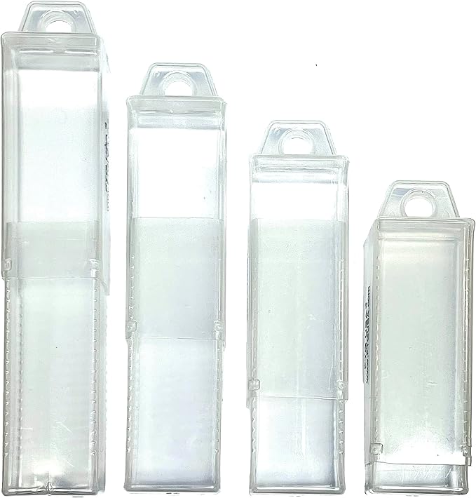 FTG USA Storage Container 4 Piece Large Size Extendable Plastic Box Used as Storage Case for Countersink and Replacement Drill Bits