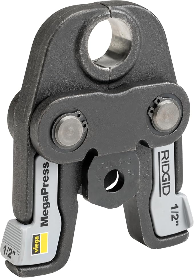 RIDGID 48553 MegaPress Jaws And Rings, 1/2 Inch to 2 Inch MegaPress Kit, Hydraulic Crimping Tools