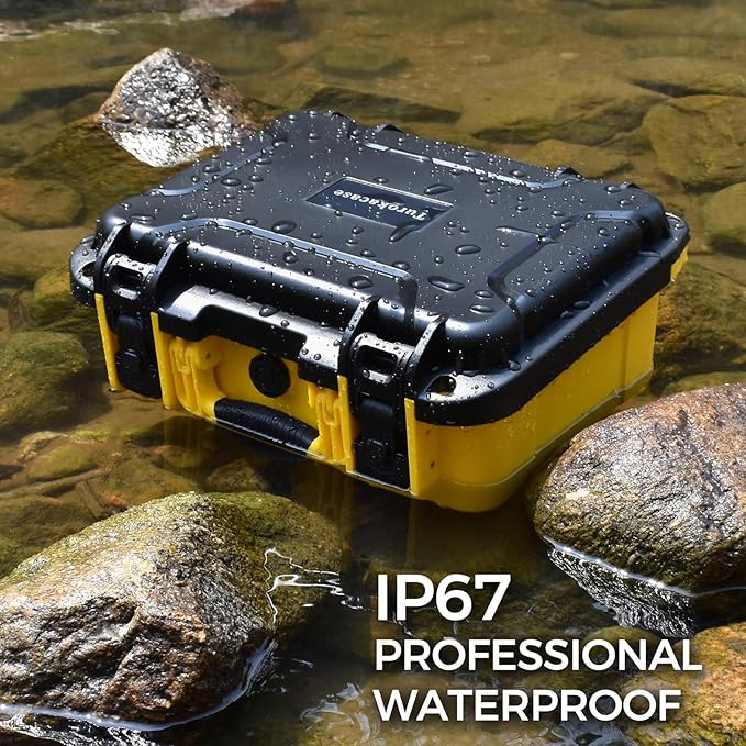 Case for Dewalt Battery, Hard Storage Organizer Box for 12V/20V/60V Battery and Charger, Adjustable Dividers, Durable Protective, Case Only