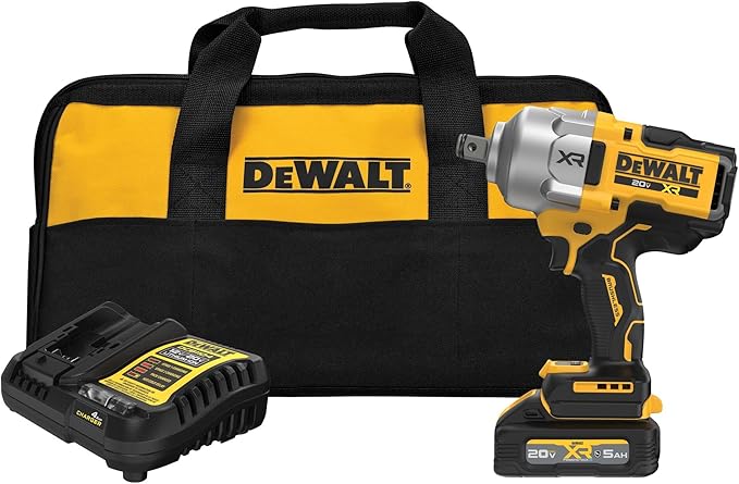DEWALT 20V MAX XR 3/4 Inch Cordless Impact Wrench Kit with POWERSTACK Battery and Charger (DCF964GH1)