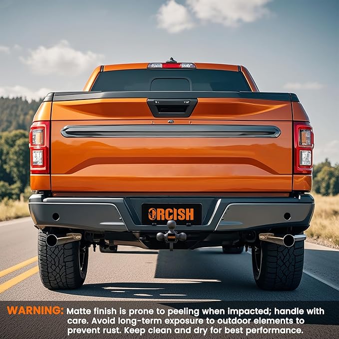 ORCISH 360° Swivel Trailer Hitch, Tri-Ball Mount with Heavy Duty Hook & Anti-Theft Lock, Matte Black Plated Trailer Ball Size 1-7/8", 2" and 2-5/16", Fit 2 Inch Hitch Receiver, Rotating Tow Hitch