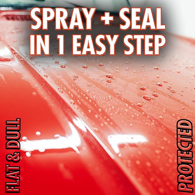 SONAX Spray + Seal 243400 | Quick and Easy Spray On Sealant for Instant Shine and Hydrophobic Protection | Enhances Paint Glass & Plastic Surface | Safe for All Finishes | Long-Lasting Results | 750ml