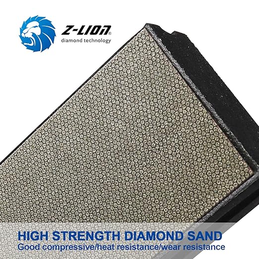 Z-Lion Diamond Hand Polishing Pads Electroplated Blocks Foam Backing for Tile Stone Marble Concrete Ceramics Granite Glass Wet Dry Grit 120