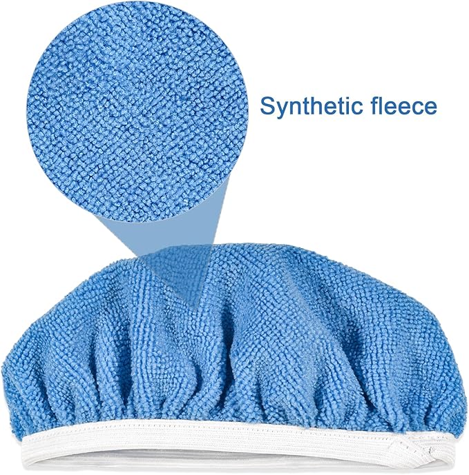 8Pcs Polisher Pad Bonnet (7 to 8 Inches), Soft Microfiber Polishing Buffing Pad Cover, Car Waxing Bonnet Waxer Pads