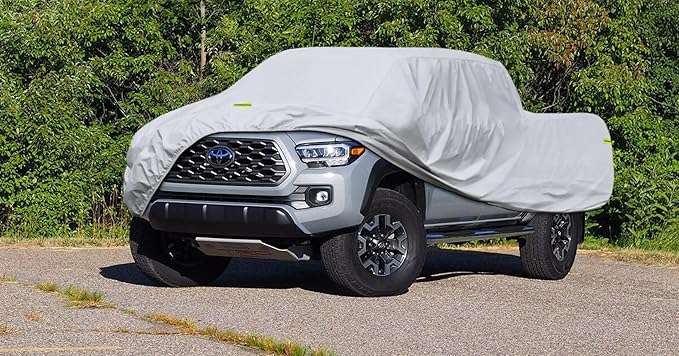 Kaugung Truck Car Cover Custom Waterproof Fit 2016-2025 Toyota Tacoma (Access Cab/Double), Full Pickup Cover Outdoor Indoor Sun UV Rain Dust Protection.