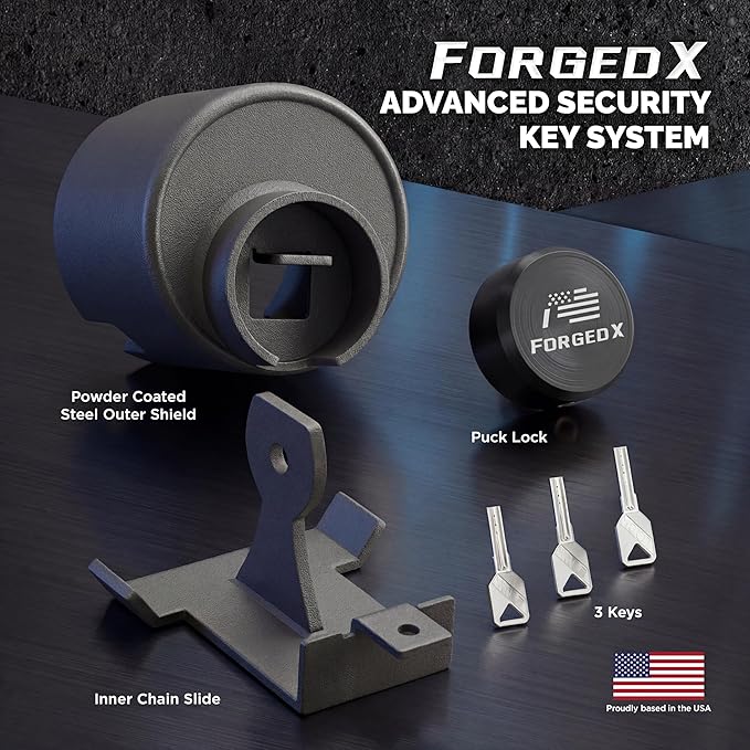 Trailer Lock Heavy Duty Anti Theft Lock Fits 2 5/16-Inch Couplers, Secures Safety Chains, for Trailers, RVs, and Boats (Black)
