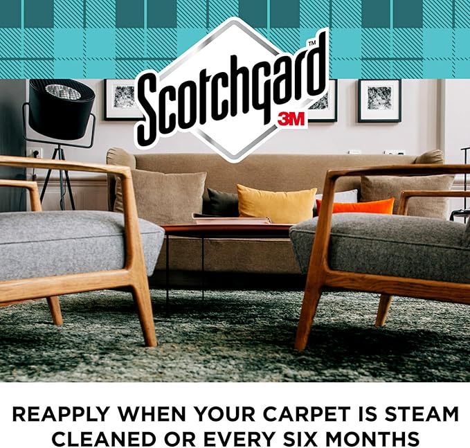 Scotchgard Rug & Carpet Cleaner, Fabric Cleaner Blocks Stains, Cleaning Sprays Make Cleanup Easier, Six 16.5 oz Cans