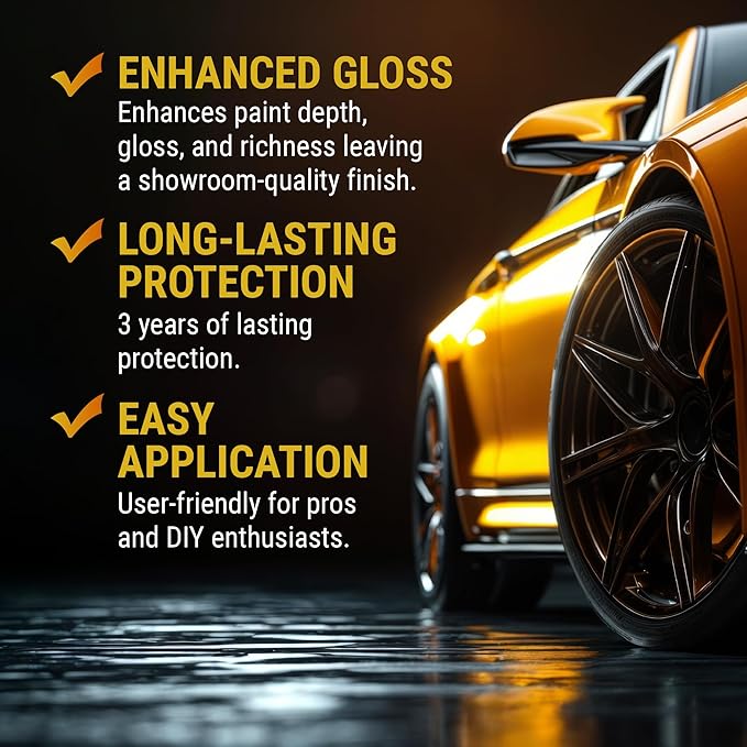 McKee's 37 - Ceramic Paint Coating - Ultimate Shine, Protection, & Hydrophobic Properties for Car Paint