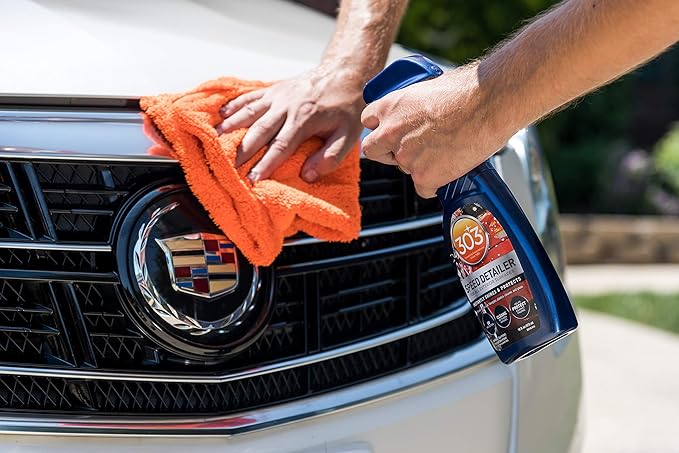 303 Products Premium Microfiber Towels - Automotive Detailing - Ultra Plush - Super Absorbent - Edgeless Design - Scratch Free - Multi-Purpose, 30901 (3 Count)