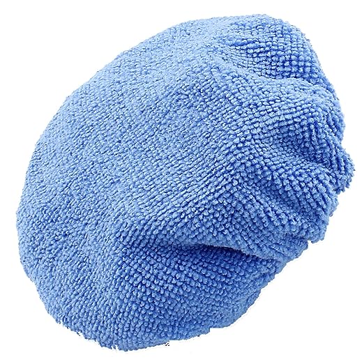 6 PCS Car Polishing Bonnet Buffing Pads - Soft Microfiber Buffing Pads Cover for 5" - 6" Car Polisher - Sky Blue
