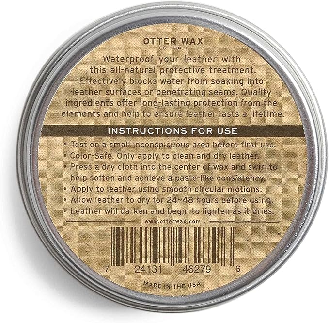 Otter Wax Boot Wax | 5oz | All-Natural Leather Waterproofer | Made in USA