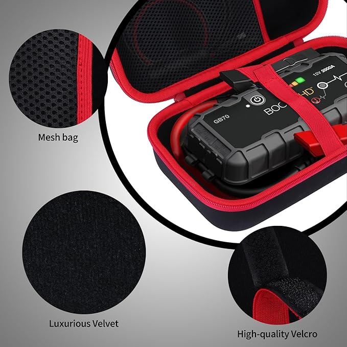 Storage Case Compatible with Boost HD GB70 UltraSafe Lithium Jump Starter Portable Power Bank